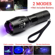 Zoomable Dual-Light UV Flashlight