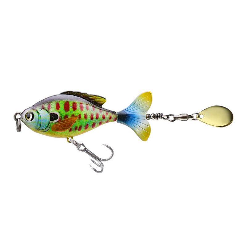 Colorful fishing lure on a white background