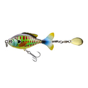 Colorful fishing lure on a white background