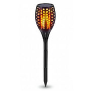 Solar garden light with 'Dancing Flame' effect on a white background