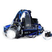 LED headlamp on a white background